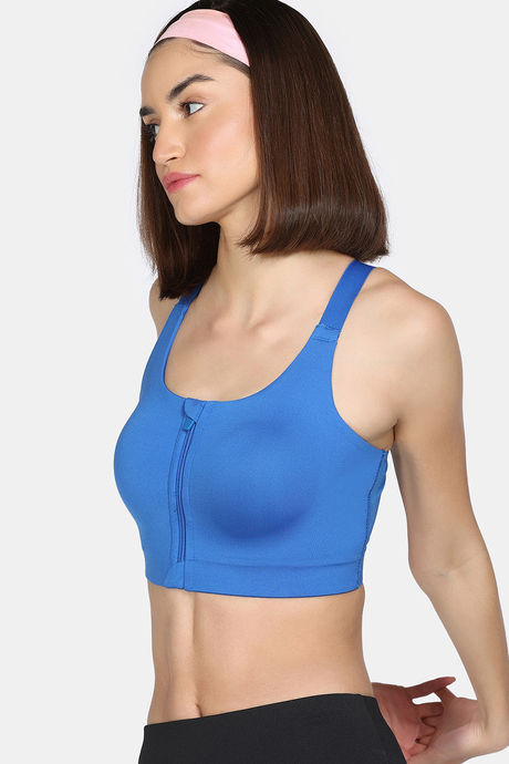 Zelocity High Impact Quick Dry Sports Bra - Victoria Blue — image 4